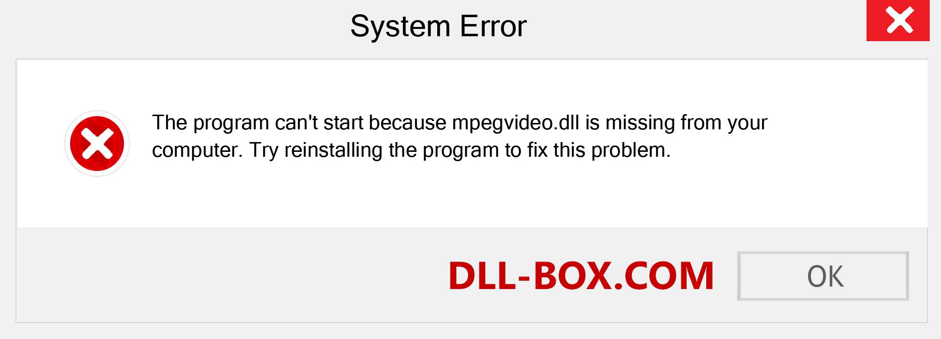  mpegvideo.dll file is missing?. Download for Windows 7, 8, 10 - Fix  mpegvideo dll Missing Error on Windows, photos, images